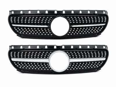 Compatible Front Grille for Mercedes-Benz B-Class W246 Facelift Diamond