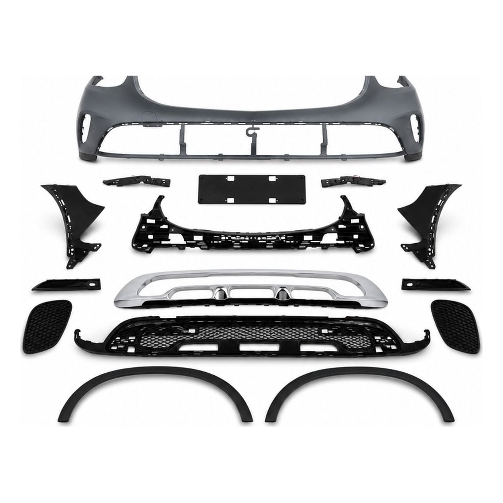 Compatible Complete Front Bumper for Mercedes-Benz GLC-Class X253 Facelift, Ref 2538856606