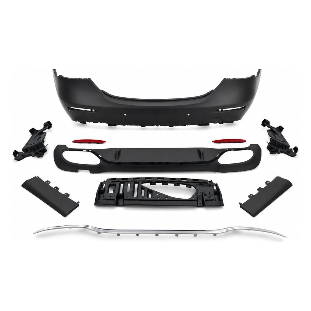 Compatible Complete Rear Bumper for Mercedes-Benz E-Class W213 Facelift AMG Line look, Ref 2138854405