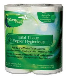 Nature Pure – Toilet Tissue – 2 Ply, 4 Roll Pack