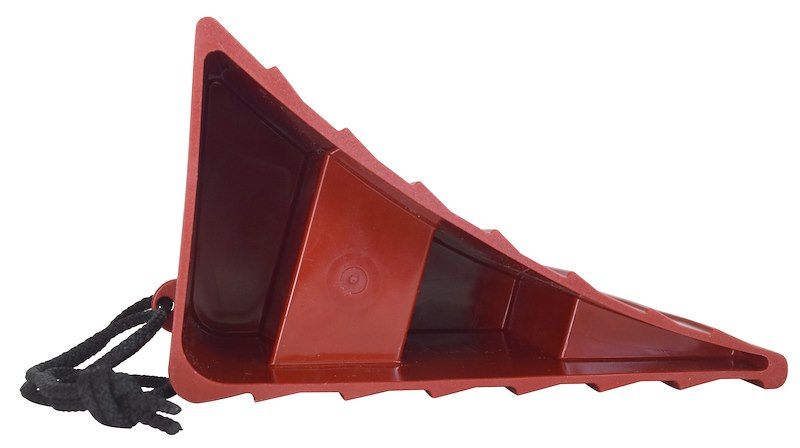 Wheel Chock; Red; Plastic; Single Wheel Chock; Red; Plastic; Single