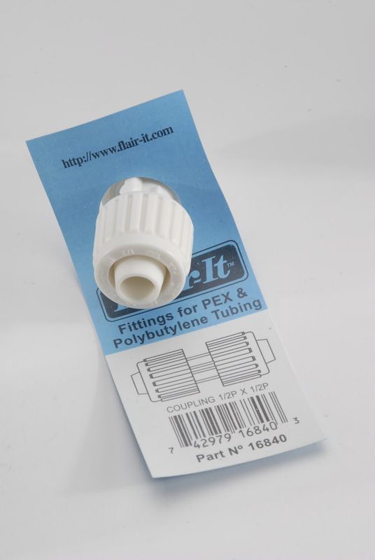 Flair-It – Fresh Water Fitting – PEX Coupler, 1/2 Inch PEX x 1/2 Inch PEX