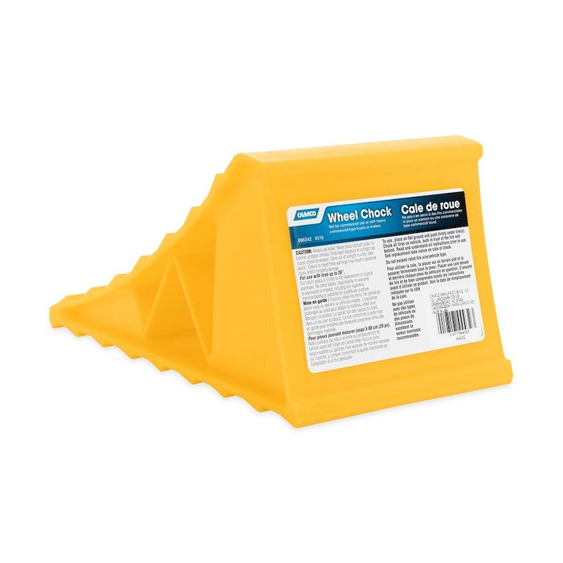 Wheel Chock – Yellow, Hard Plastic