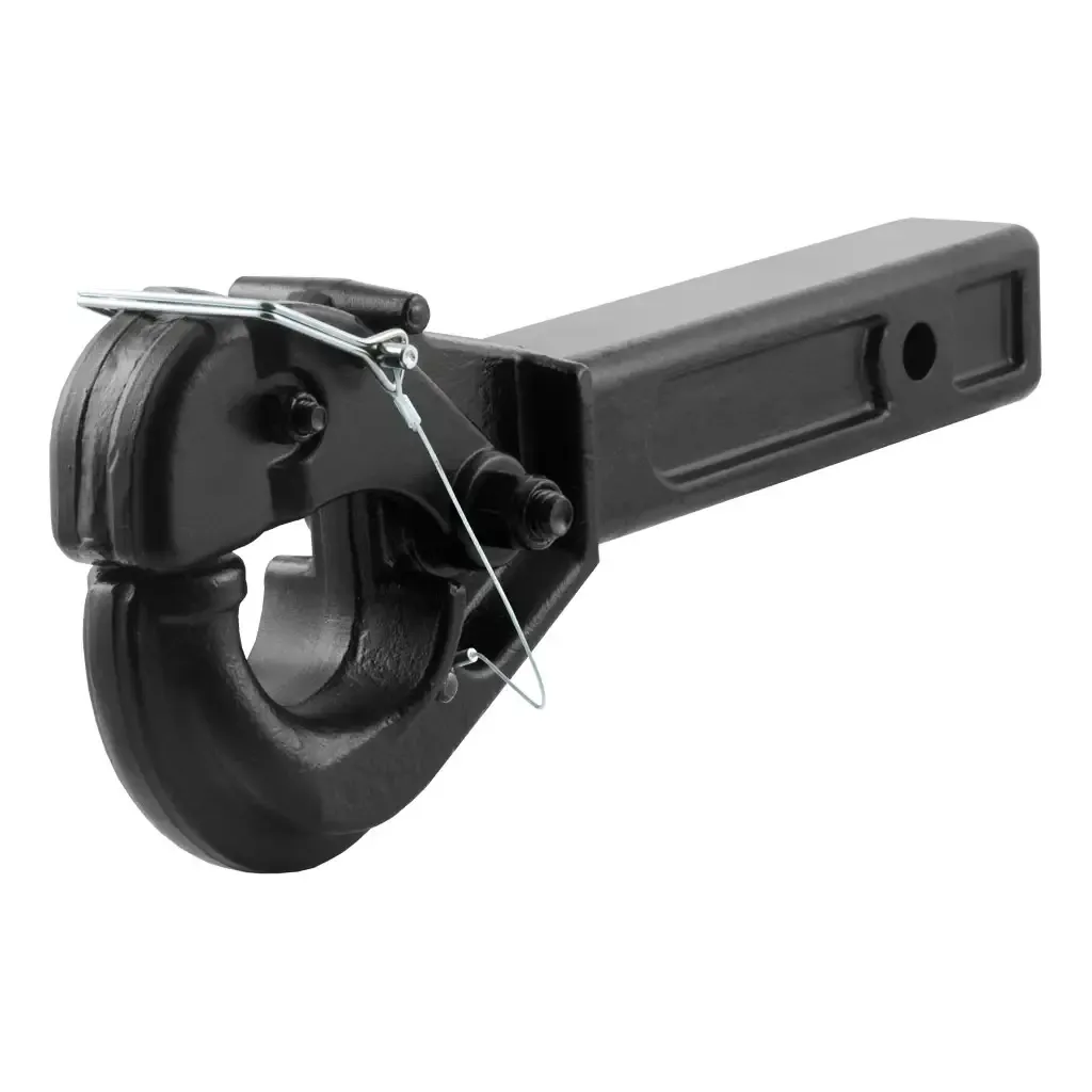 Receiver-Mount Pintle Hook (2" Shank, 20,000 lbs., 2-1/2" Lunette Rings)