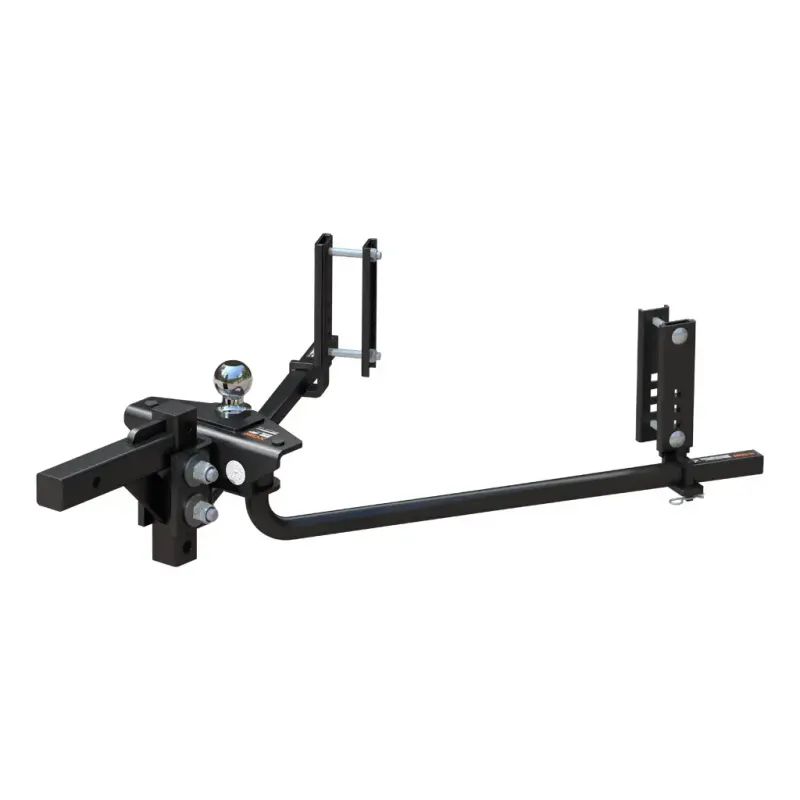 TruTrack 2P Round Bar Weight Distribution Hitch with 2x Sway Control, 8-10K