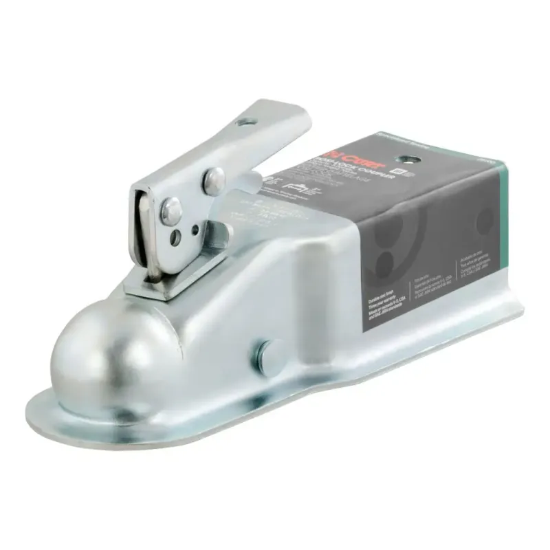 2 Straight-Tongue Coupler with Posi-Lock (3" Channel, 5,000 lbs, Zinc)