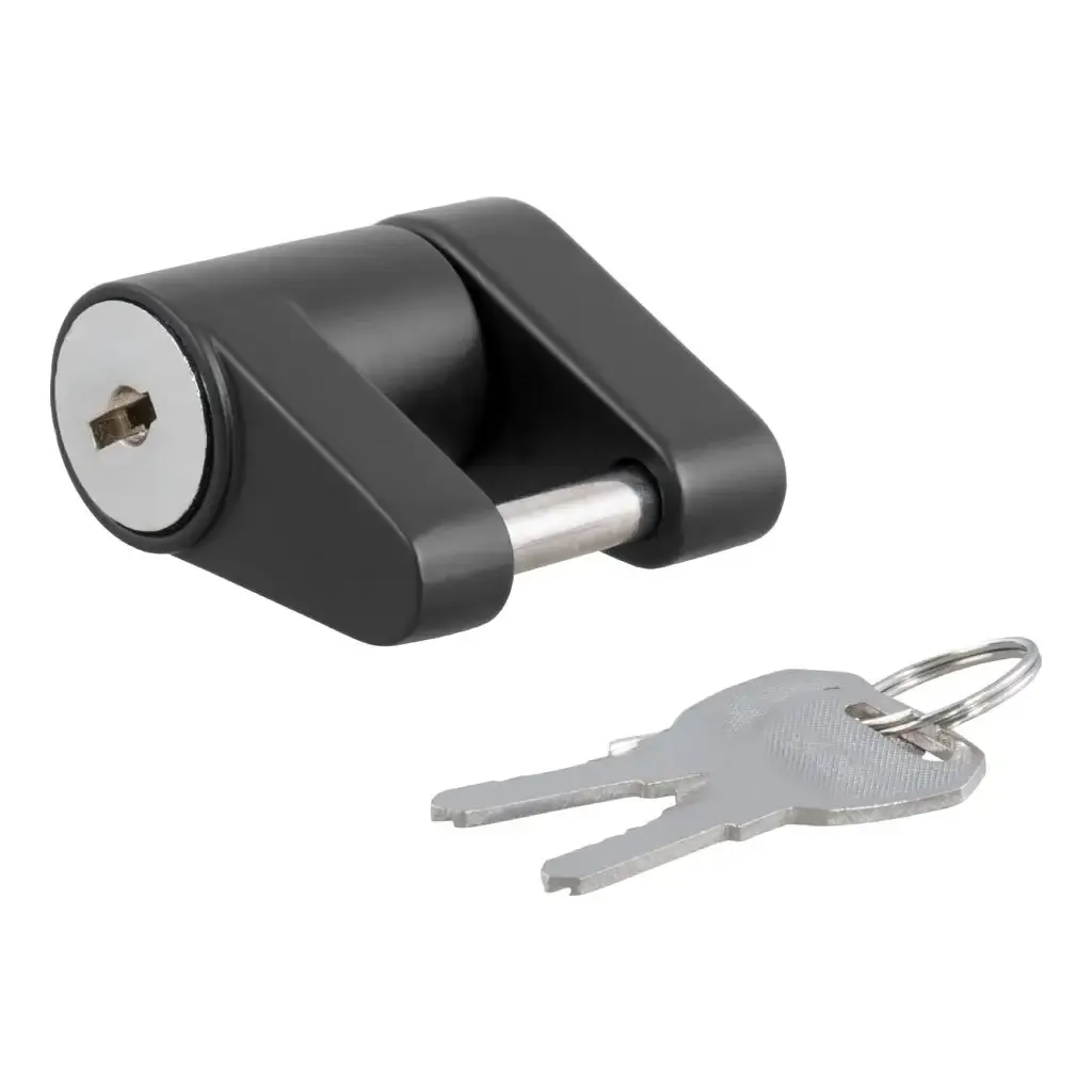 Coupler Lock (1/4 Coupler Lock (1/4" Pin, 3/4" Latch Span, Padlock, Black)