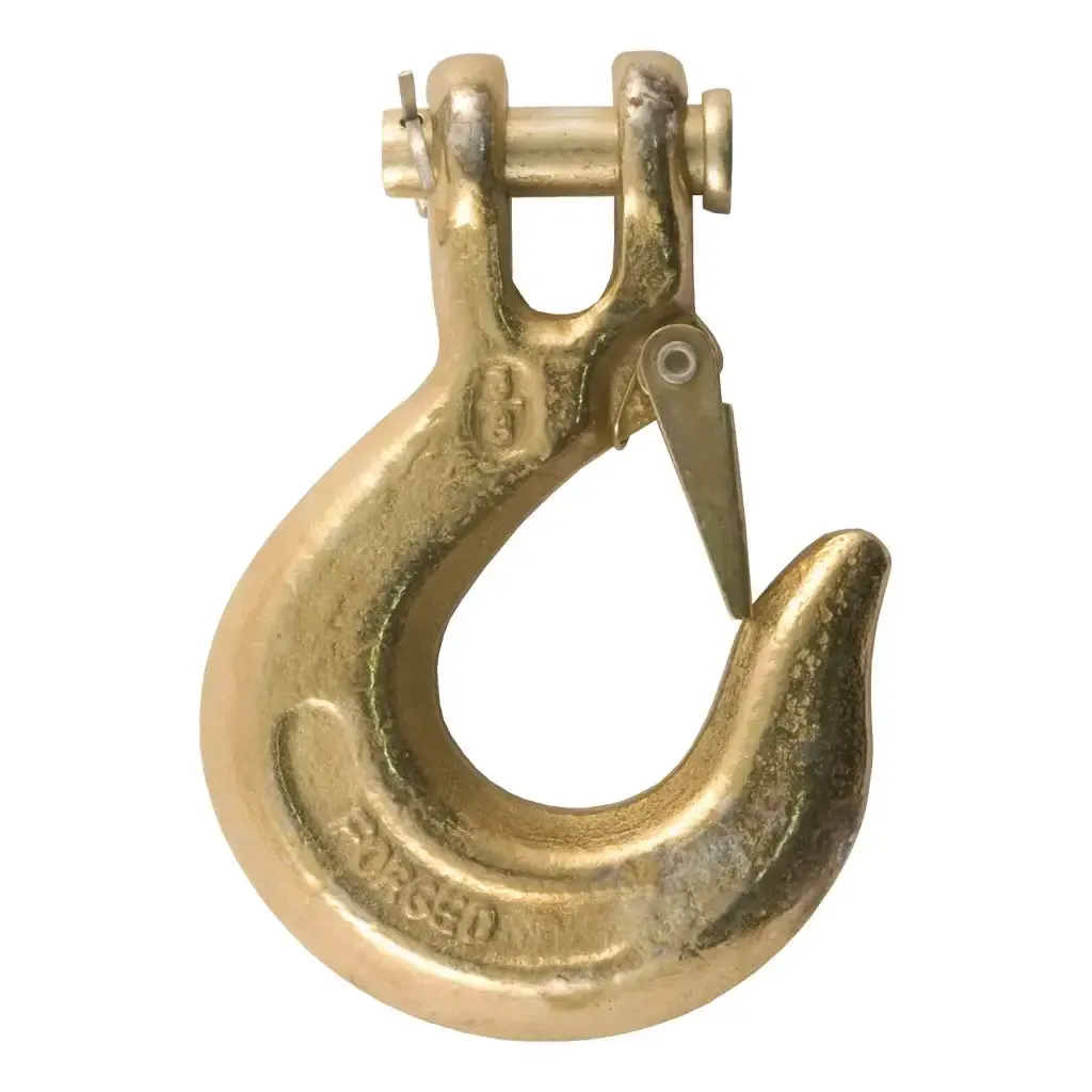 3/8" Safety Latch Clevis Hook (18,000 lbs, 7/16" Pin)