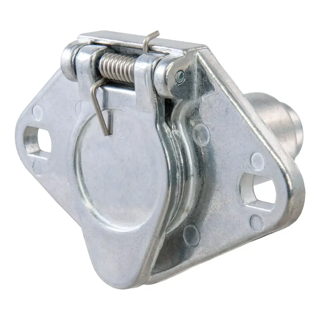 6-Way Round Connector Socket (Vehicle Side, Diecast Metal) 6-Way Round Connector Socket (Vehicle Side, Diecast Metal)