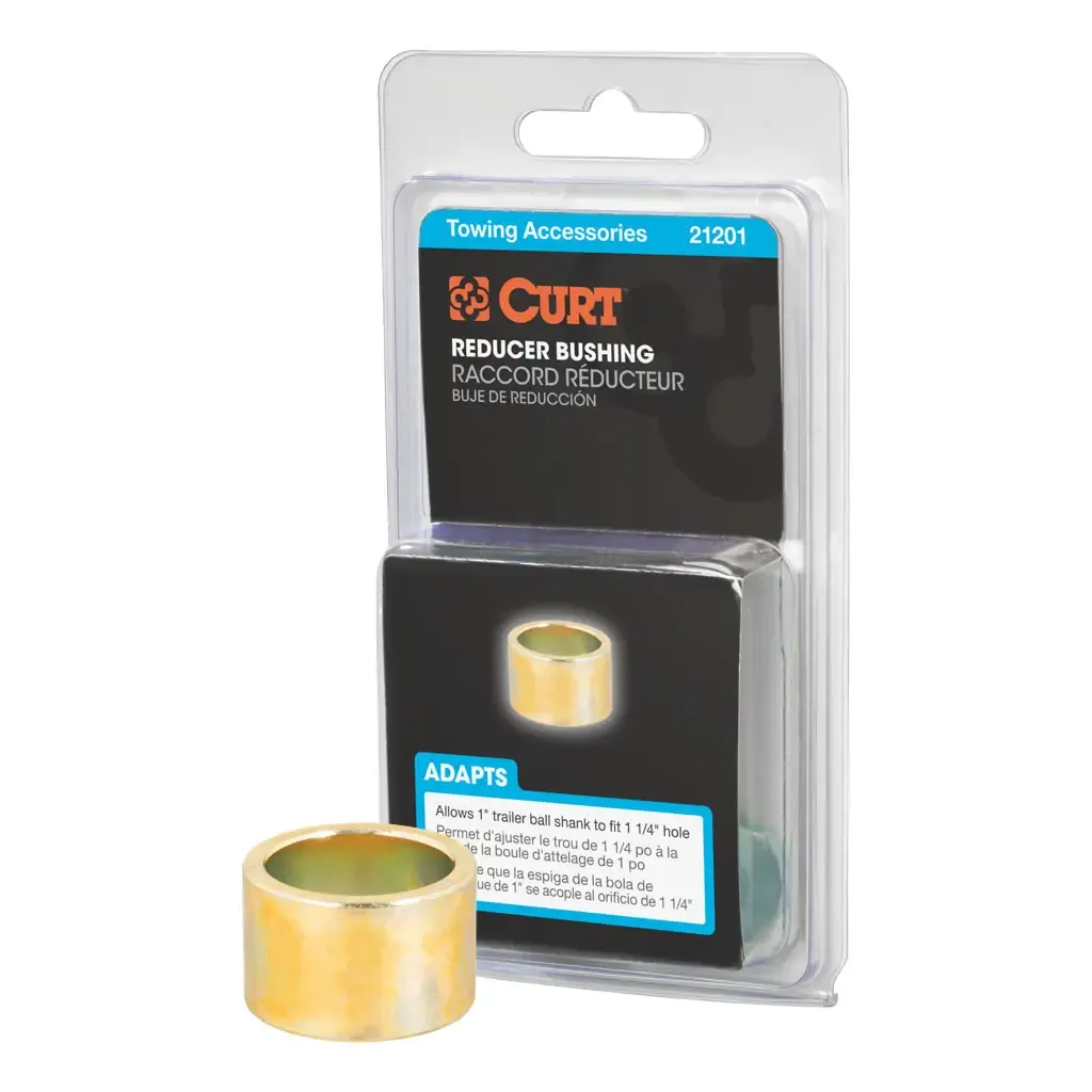 Trailer Ball Reducer Bushing (From 1-1/4 Trailer Ball Reducer Bushing (From 1-1/4" to 1" Stem, Packaged)