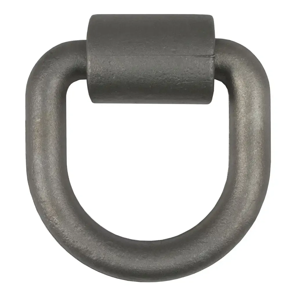 3" x 3" Weld-On Tie-Down D-Ring (8,833 lbs., Raw Steel)