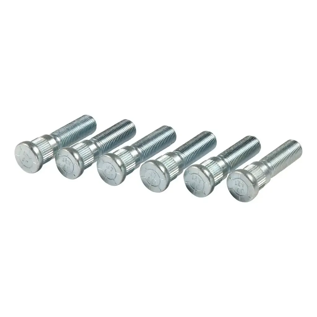Wheel Lug Stud - 1/2"-20 x 2", Zinc (6-Pack)