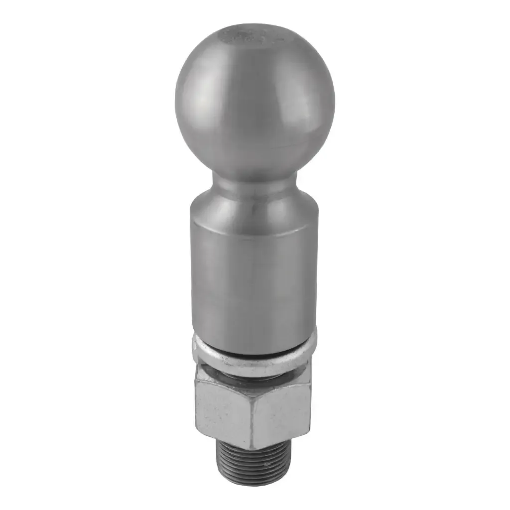 2-5/16 2-5/16" Trailer Ball (1-1/4" x 2-5/8" Shank, 2" Rise, 25,000 lbs., Raw Steel)