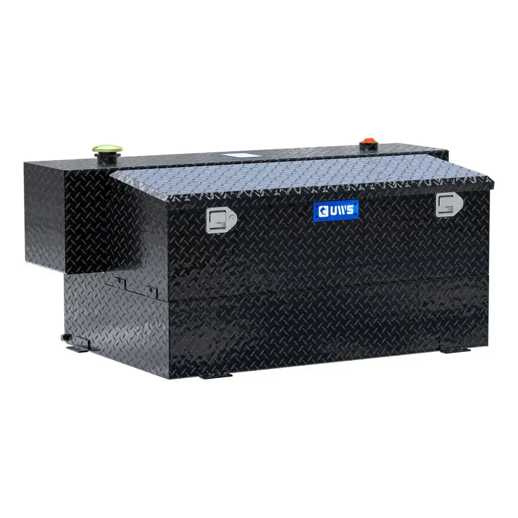 Gloss Black Hammerhead-Style 100-Gallon Aluminum Combo Transfer Tank