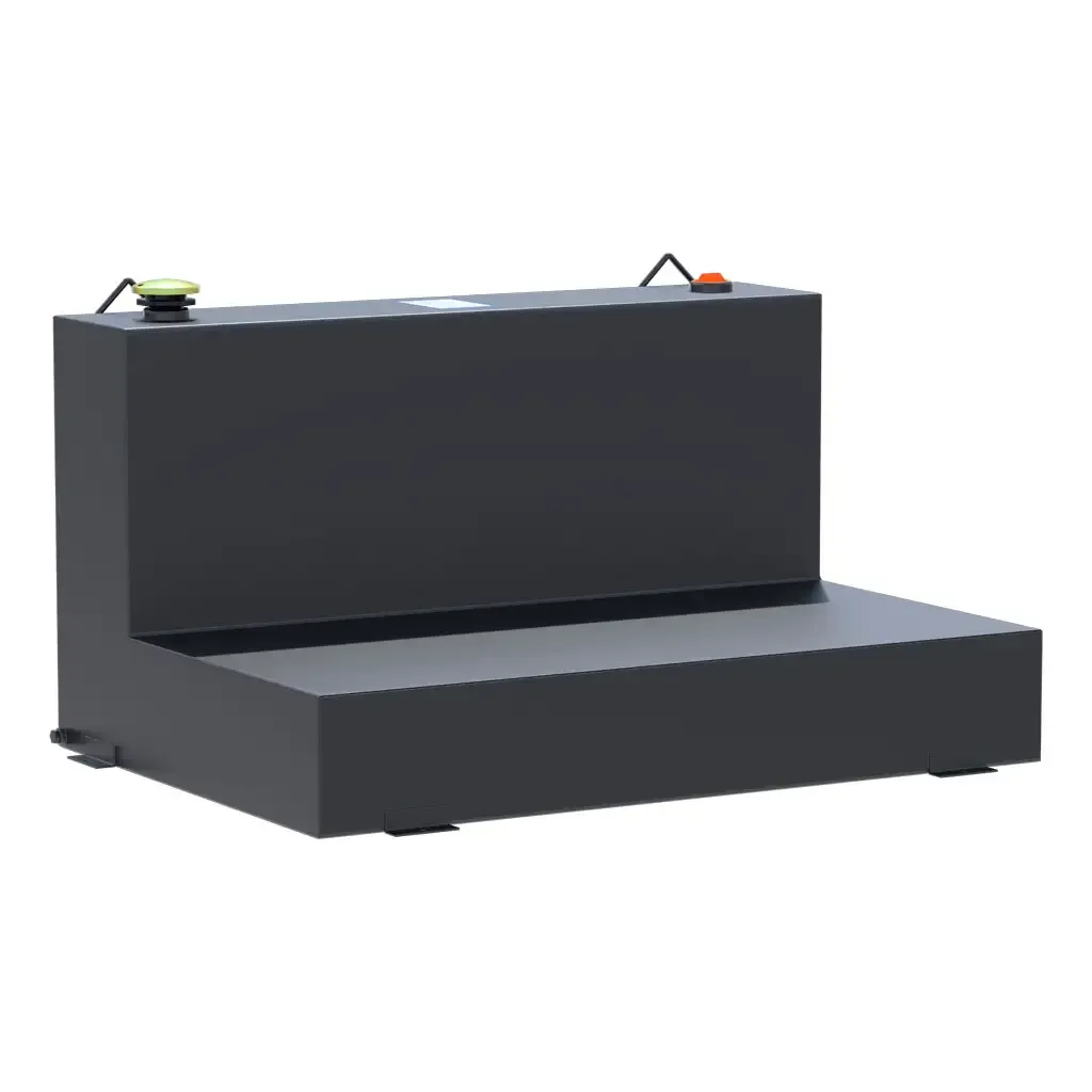 Matte Black 85-Gallon L-Shape Steel Transfer Tank