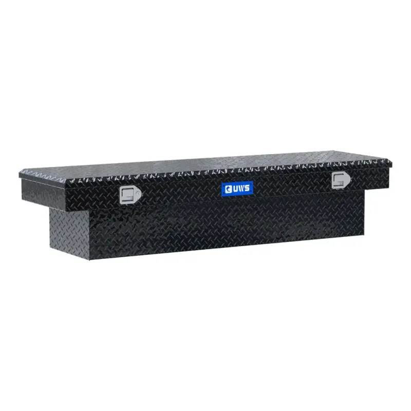 Gloss Black Aluminum 69" Crossover Truck Tool Box (LTL Shipping Only)
