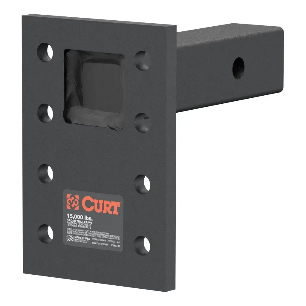 Adjustable Pintle Mount (2 Adjustable Pintle Mount (2" Shank, 15,000 lbs., 7" High, 6" Long)