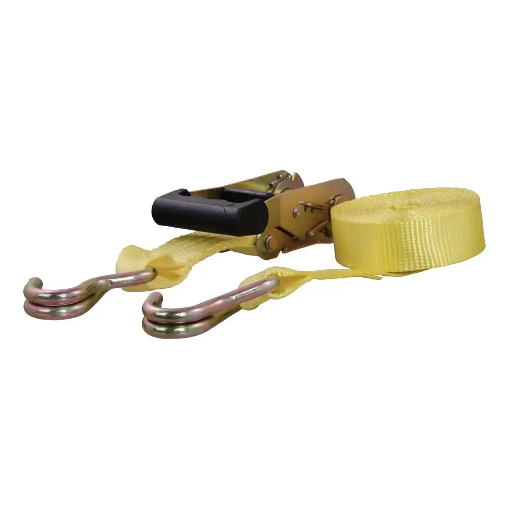14' Yellow Cargo Strap with J-Hooks (1,667 lbs.) 14' Yellow Cargo Strap with J-Hooks (1,667 lbs.)