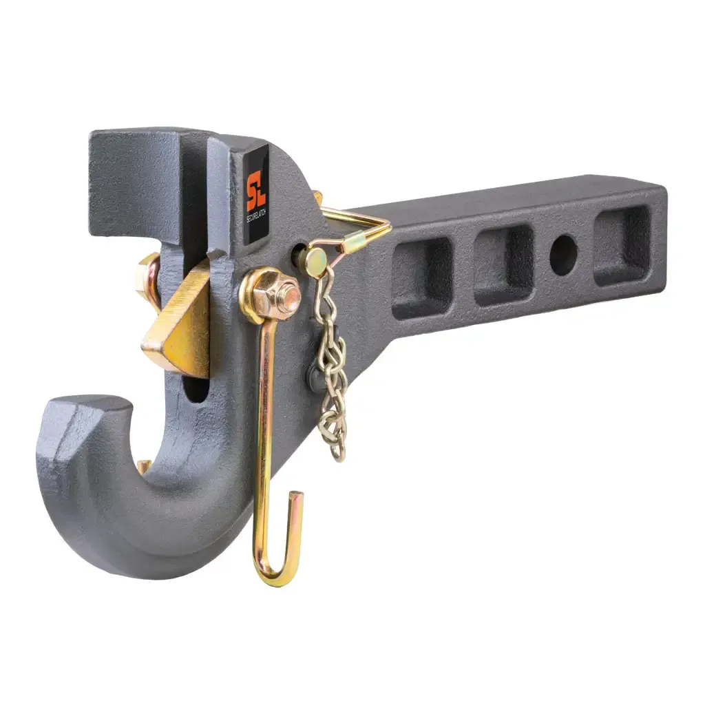 SecureLatch Receiver-Mount Pintle Hook (2 SecureLatch Receiver-Mount Pintle Hook (2" Shank, 14K, 2-1/2" or 3" Lunette)