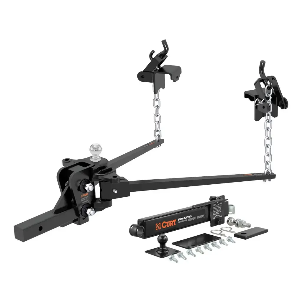 Short Trunnion Bar Weight Distribution Hitch with Sway Control (8-10K, 28-3/8 Short Trunnion Bar Weight Distribution Hitch with Sway Control (8-10K, 28-3/8")