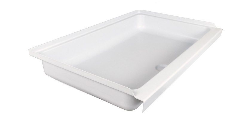 Icon 15242 Shower Pan; Rectangle; 38 Inch Length x 23-7/8 Inch Width x 6-1/2 Inc
