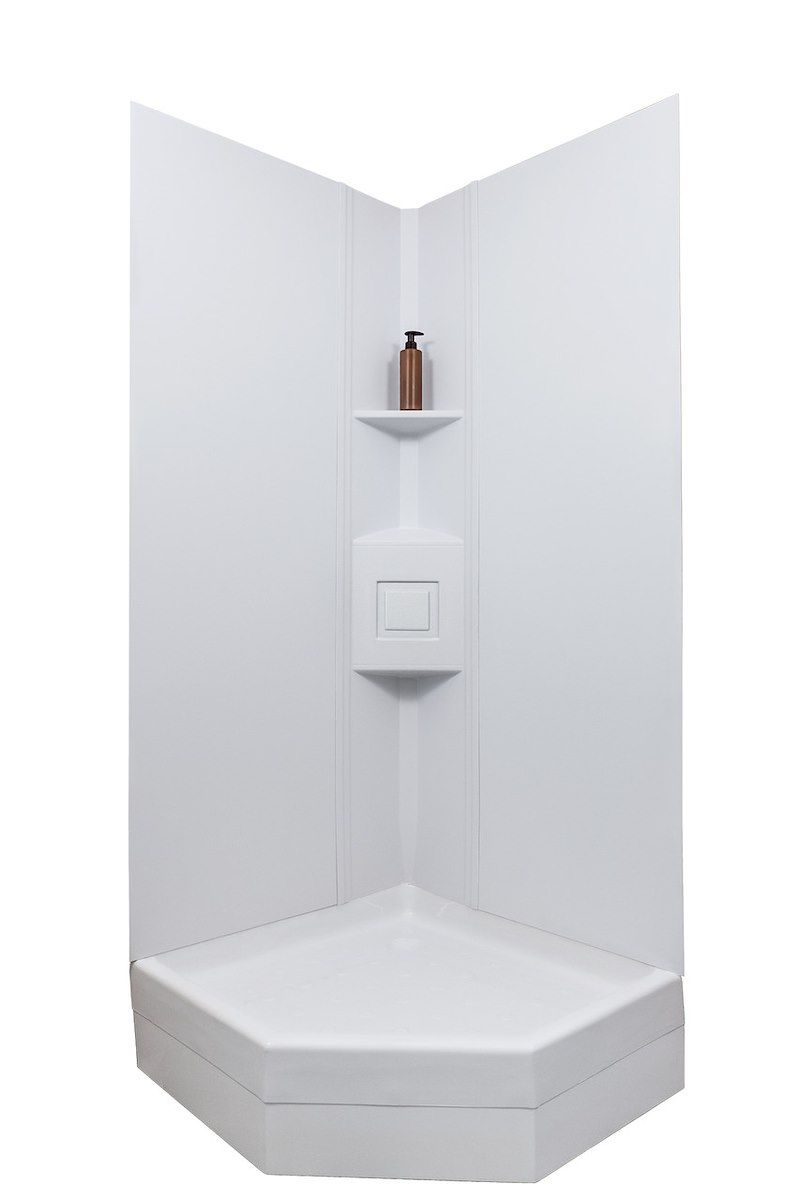 Icon 15246 Shower Surround; 2 Piece Design; 72 Inch x 27 Inch Neo Angle Shower; Icon 15246 Shower Surround; 2 Piece Design; 72 Inch x 27 Inch Neo Angle Shower;