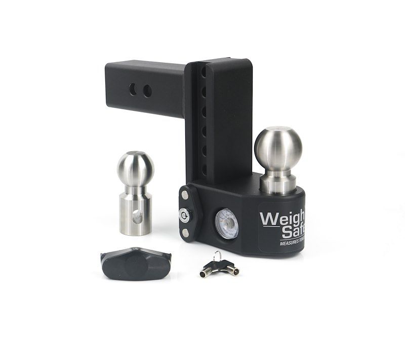 Weigh Safe SWS6-2.5 Trailer Hitch Ball Mount Fits 2-1/2 Inch Receiver
