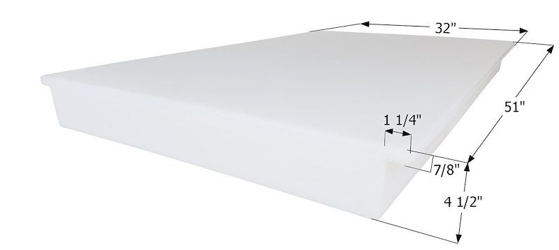Icon 15042 Fresh Water Tank; 26 Gallon Capacity; Roto Molded; 51 Inch Width x 32 Icon 15042 Fresh Water Tank; 26 Gallon Capacity; Roto Molded; 51 Inch Width x 32