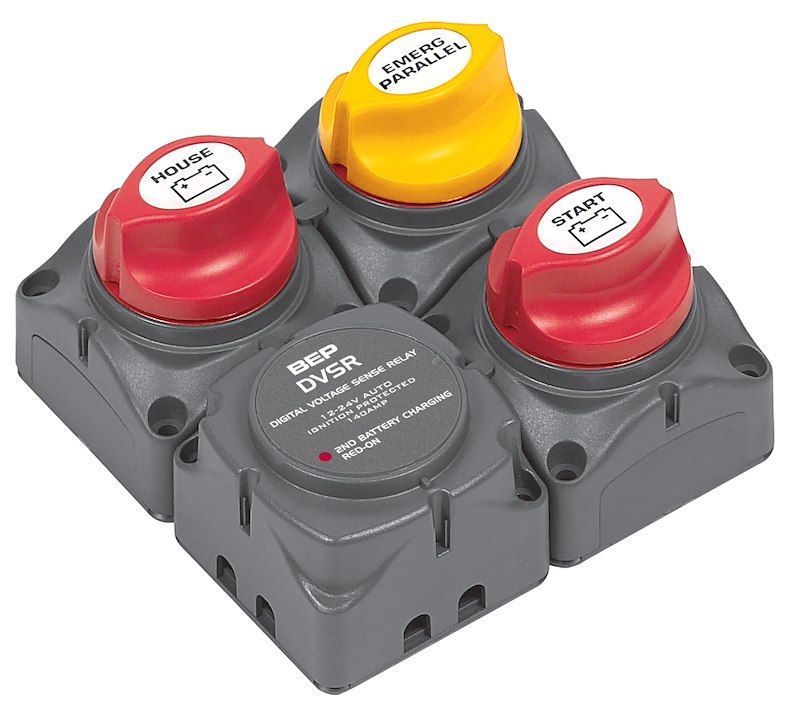 BEP Marine 716-SQ-140A-DVSR Battery Disconnect Switch; For Use With Single Outbo