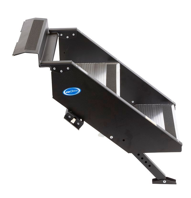 MOR/ryde STP-202 Entry Step; Gen 2; 2 Manual Folding Steps; Threshold Height Of