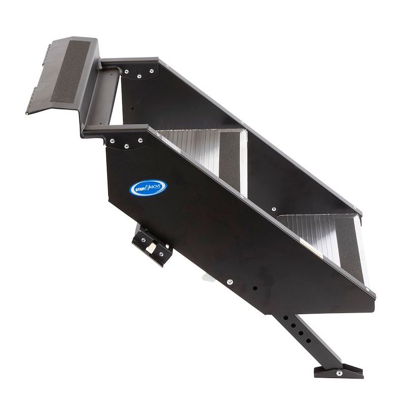 MOR/ryde STP-202 Entry Step; Gen 2; 2 Manual Folding Steps; Threshold Height Of