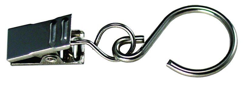 JR Products 5205 Party Light Holder Clip With Hook Stainless Steel