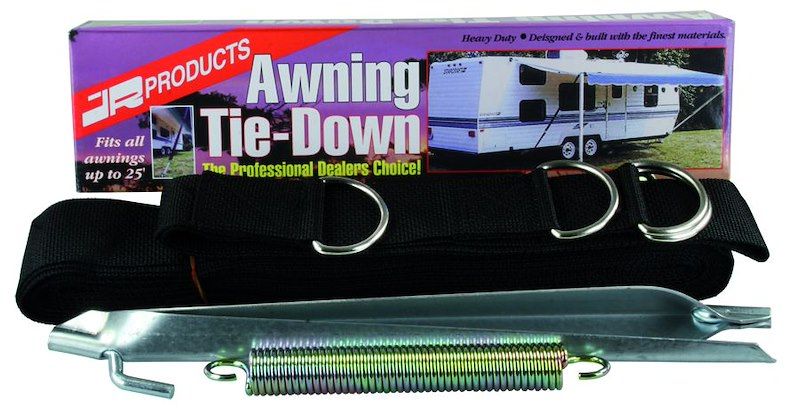 JR Products 9253 Awning Tie Down Fits Awnings Up To 25 Foot 2 Inch