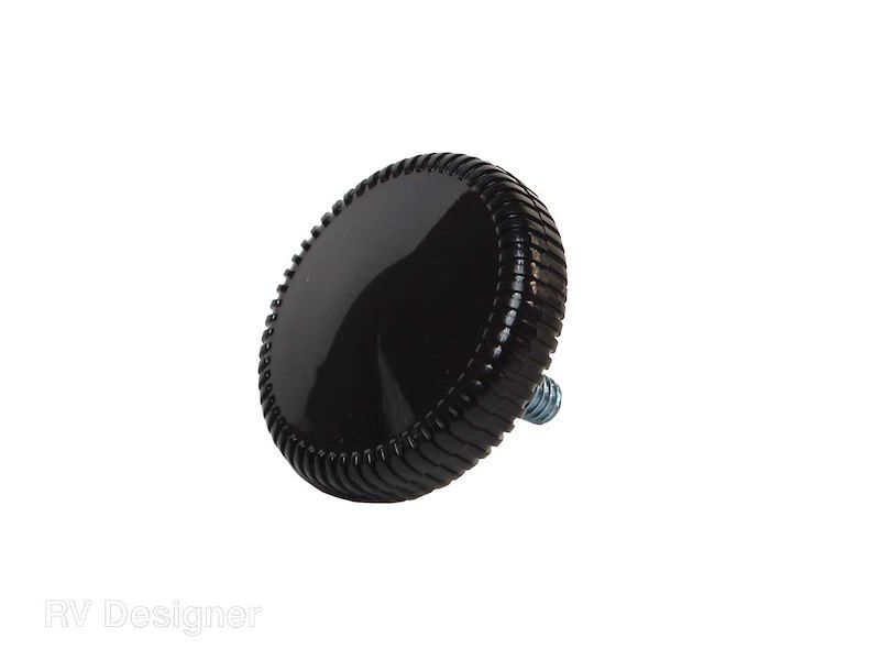 RV Designer E353 Awning Knob; Use With Faulkner/ A And E Awnings; Black; 1/2 Inc