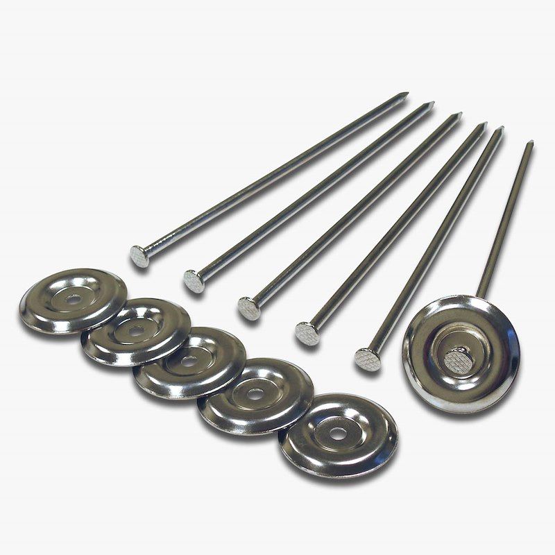 Prestofit 2-2001 Patio Mat Anchor; Patio Rug; Clip With Hold-Down Nail; Nickel P