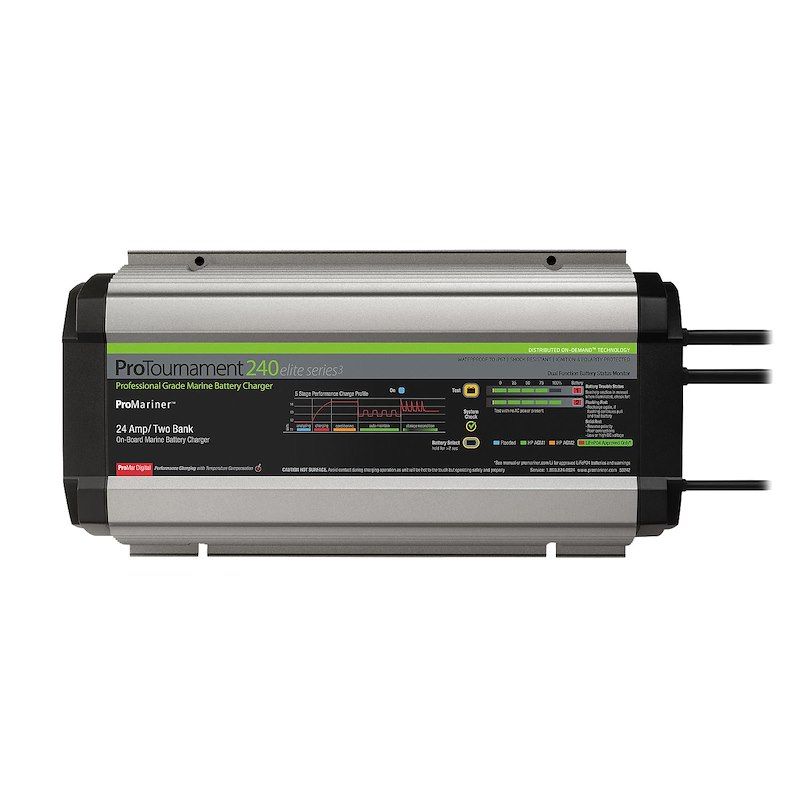Pro Mariner 53242 Battery Charger; ProTournament Elite 240 Dual; For 12 Volt Bat