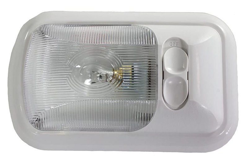 Valterra DG71250VP Dome Light; Diamond Group; Single Euro Style Light; Clear Len
