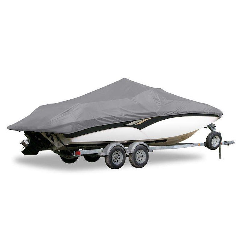 Carver 77121S-11 Boat Cover; Used For Storage; V-Hull Runabout Boat; Fits 21 Foo