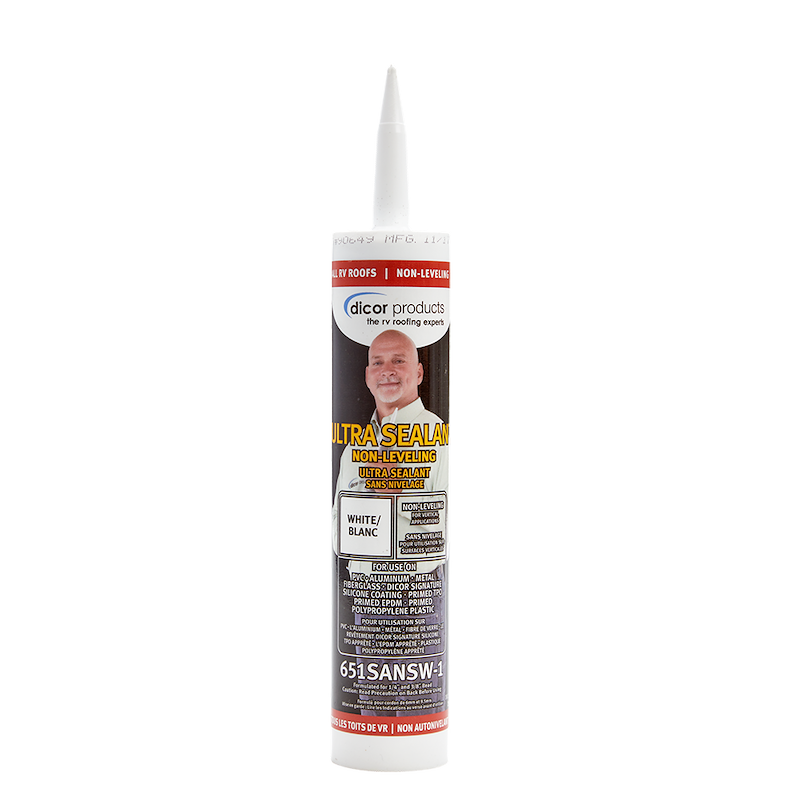 Dicor Corp. 651SANSW-1 Roof Sealant; Ultra Sealant ™; Use To Seal RVs Roof Perim