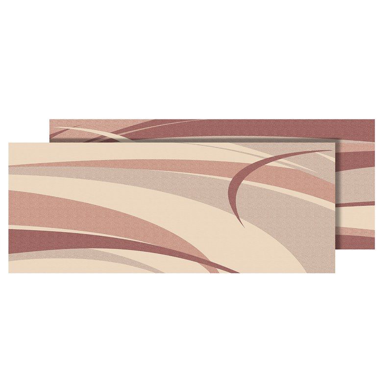 Faulkner 53018 Patio Mat; Graphic Design; 16 Foot Length x 8 Foot Width; Burgund