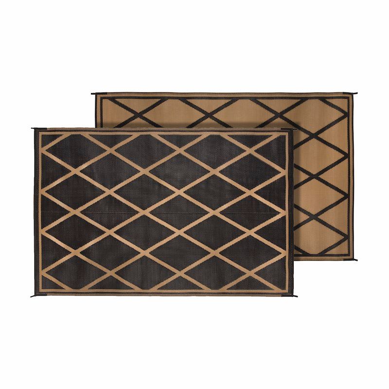 Faulkner 68900 Patio Mat; Diamond Design; 20 Foot Length x 8 Foot Width; Black/ Faulkner 68900 Patio Mat; Diamond Design; 20 Foot Length x 8 Foot Width; Black/