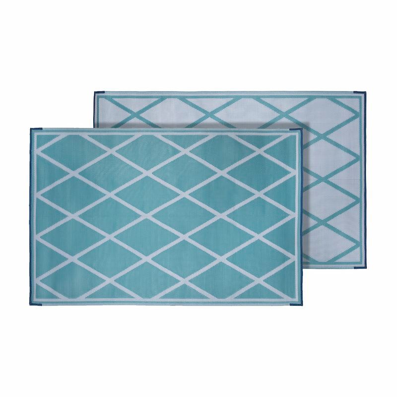 Faulkner 68903 Diamond Design; 20 Foot Length x 8 Foot Width; Turquoise/ White; Faulkner 68903 Diamond Design; 20 Foot Length x 8 Foot Width; Turquoise/ White;