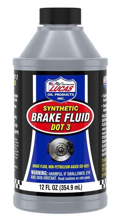Lucas Oil 10825 Brake Fluid; Single; 12 Ounce Bottle; DOT 3; Glycol Ether Based Lucas Oil 10825 Brake Fluid; Single; 12 Ounce Bottle; DOT 3; Glycol Ether Based