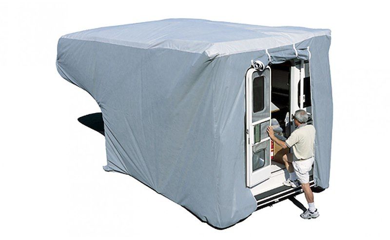 Adco 12264 Slide In Truck Bed Camper Cover; SFS AquaShed ®; For 8 Foot To 10 Foo Adco 12264 Slide In Truck Bed Camper Cover; SFS AquaShed ®; For 8 Foot To 10 Foo