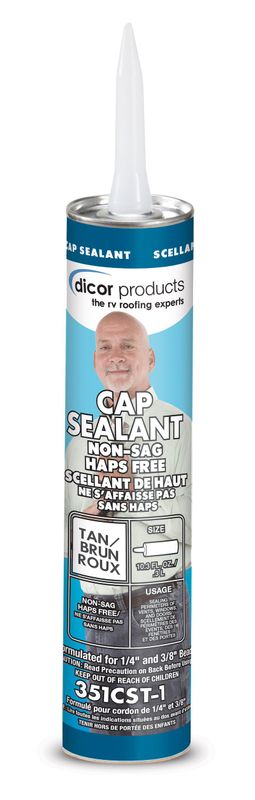 Dicor Corp. 351CST-1 Roof Sealant; Use To Seal Vents/ Window/ Door; 10.3 Ounce T