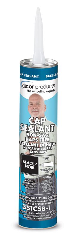Dicor Corp. 351CSB-1 Roof Sealant; Use To Seal Vents/ Window/ Door; 10.3 Ounce T