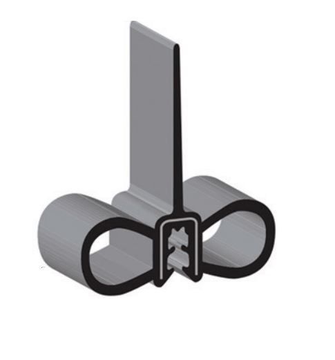 Clean Seal (C6P) ML-6705-50 Slide Out Seal Wiper Clip-On With Side Bulb Black Clean Seal (C6P) ML-6705-50 Slide Out Seal Wiper Clip-On With Side Bulb Black