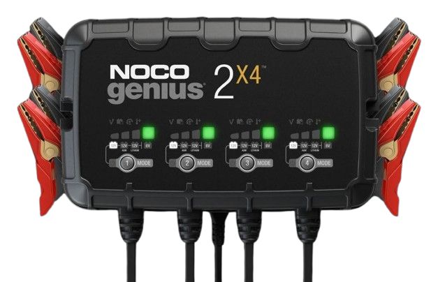 Noco (N6C) GENIUS2X4 Battery Charger For 6 Volt/ 12 Volt Batteries Noco (N6C) GENIUS2X4 Battery Charger For 6 Volt/ 12 Volt Batteries