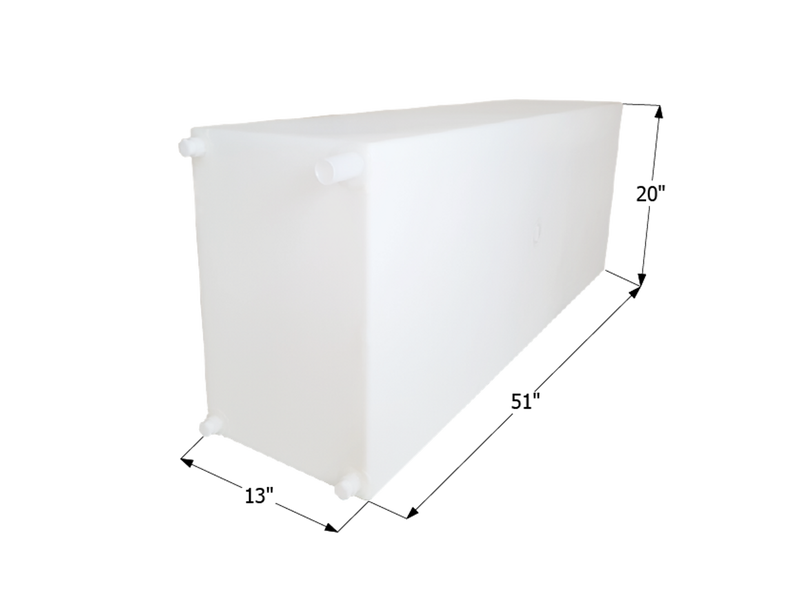 Icon (I6S) 12716 Fresh Water Tank 54 Gallon Capacity Roto Molded Icon (I6S) 12716 Fresh Water Tank 54 Gallon Capacity Roto Molded