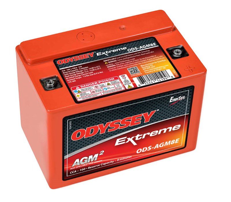 Odyssey Battery (O22) ODS-AGM8E Battery Extreme Series 12 Volt 5.4 Inch Length Odyssey Battery (O22) ODS-AGM8E Battery Extreme Series 12 Volt 5.4 Inch Length